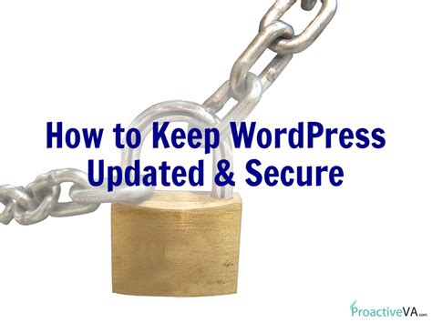 How to keep your WordPress website updated .